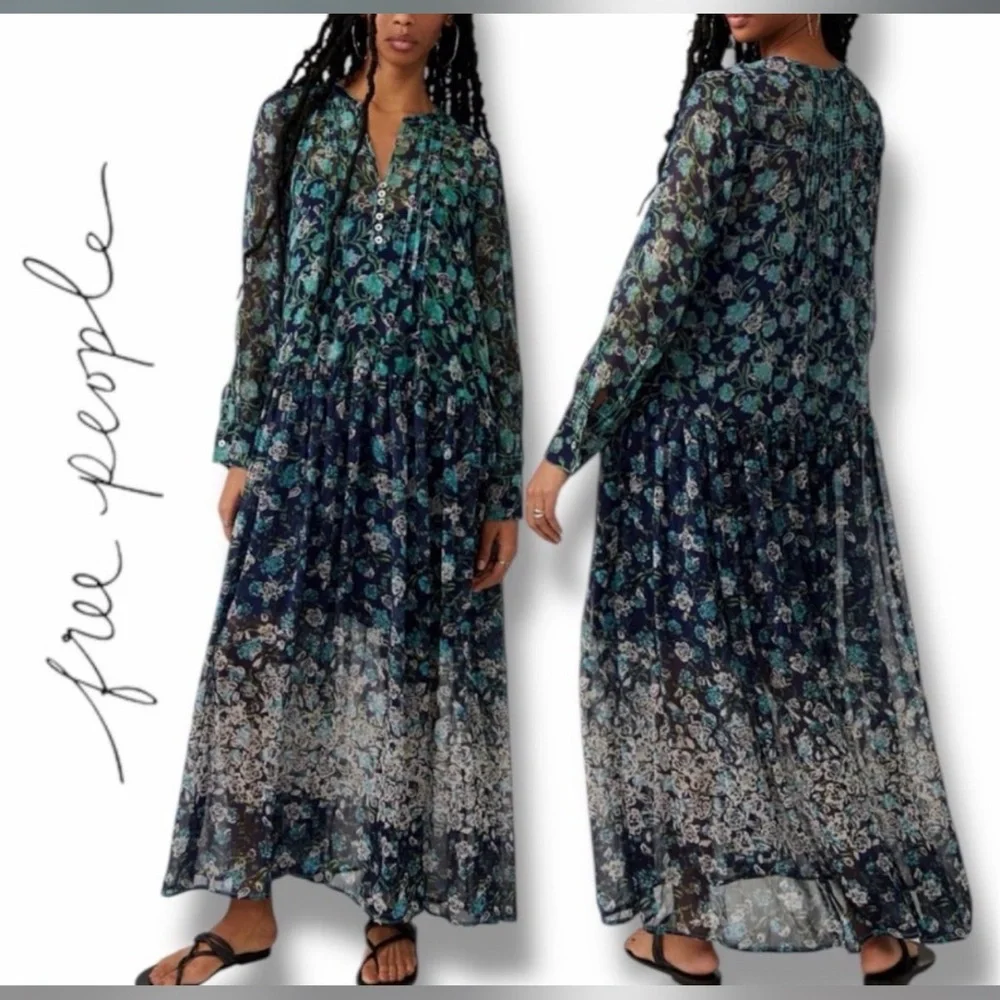 Free People See it Through Maxi Dress - Picture 3 of 3